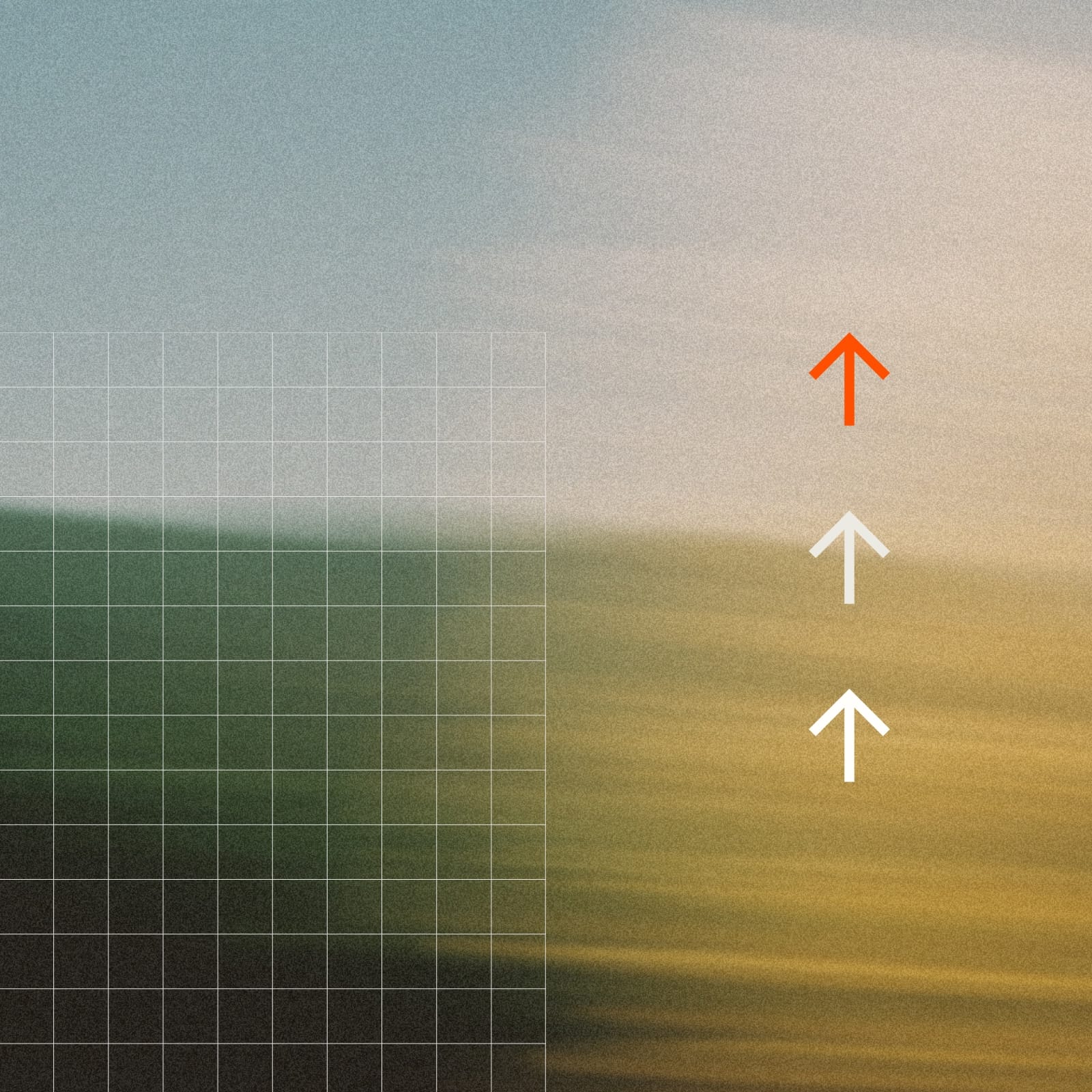 An abstract illustration with arrows and grid